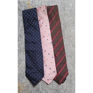 Lot Of 3 Corneliani‎ Men's Silk Ties Made In Italy